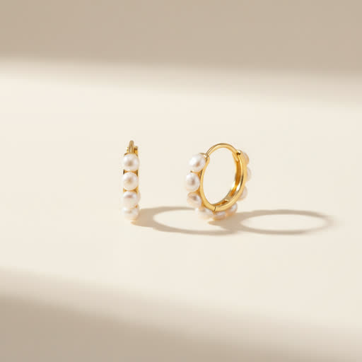 Freshwater Pearl Huggie Earrings — Jewelry gift idea